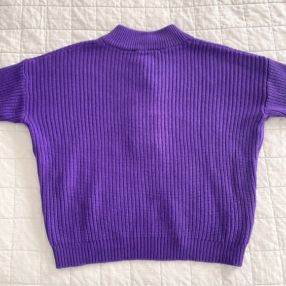 Sezane Lucas Jumper in Ultra Violet Purple - Picture 6 of 11